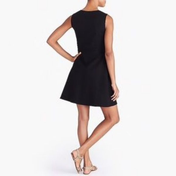 J. Crew Black Ponte Wrap Dress - S - Picture 2 of 2